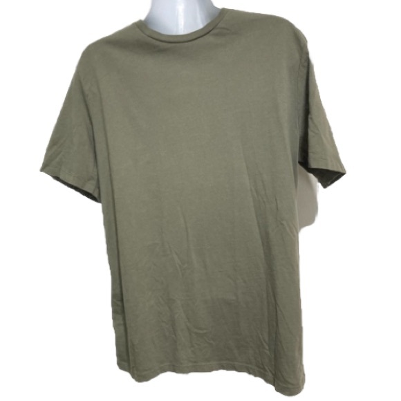 Zara Other - Zara THE T SHIRT Crew Neck Khaki Olive Green Short Sleeve T Shirt Mens Medium
